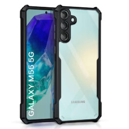 Samsung Galaxy M55 360 Degree Protection Transparent Mobile Phone Back case