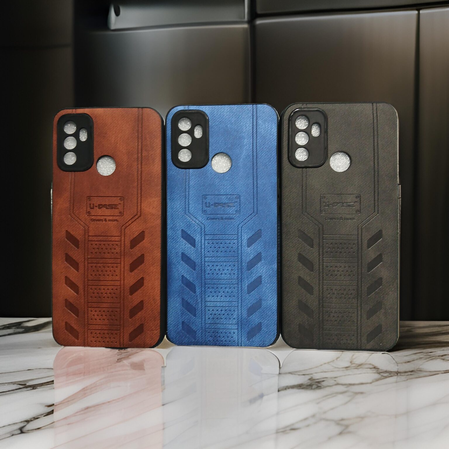 Phone Oppo A53 5g Cover Oppo A53 Leather Finish Back Cover