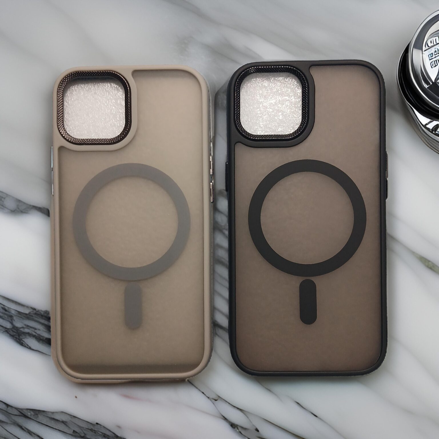 iPhone 15 Transparent Case with MagSafe support back cover