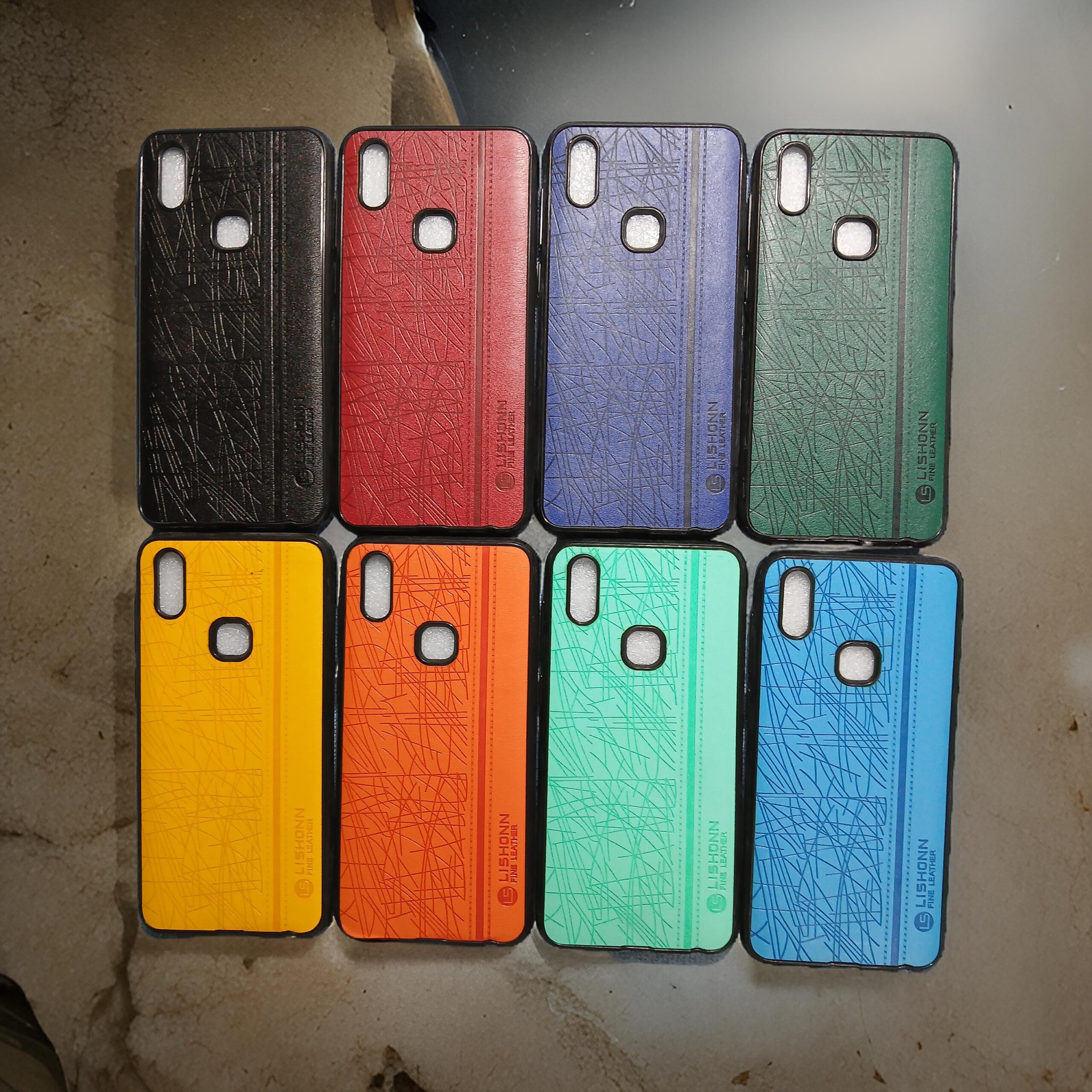 Vivo V11 Leather finish back case