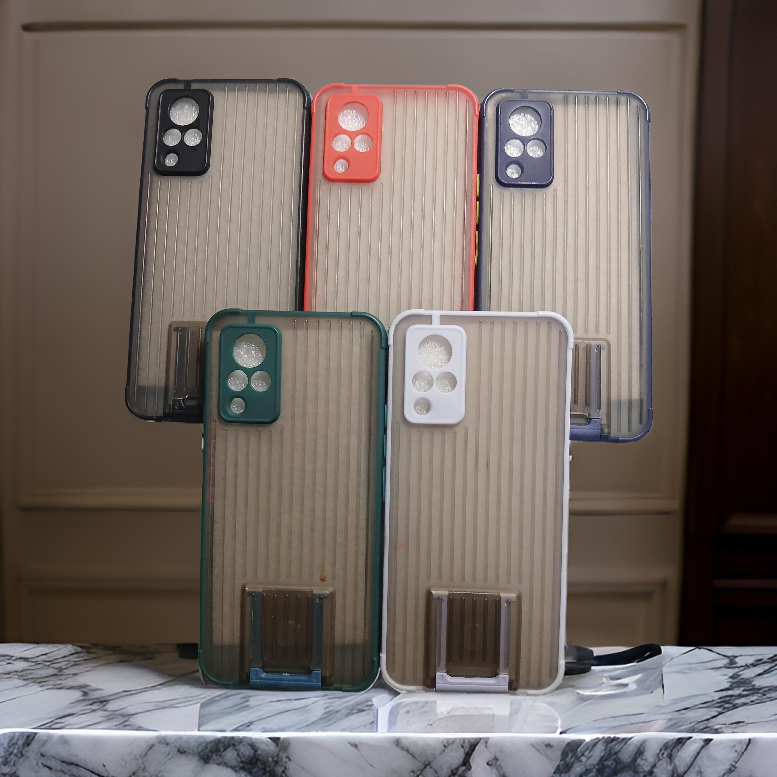 Vivo V21 5G Smoke case with stand