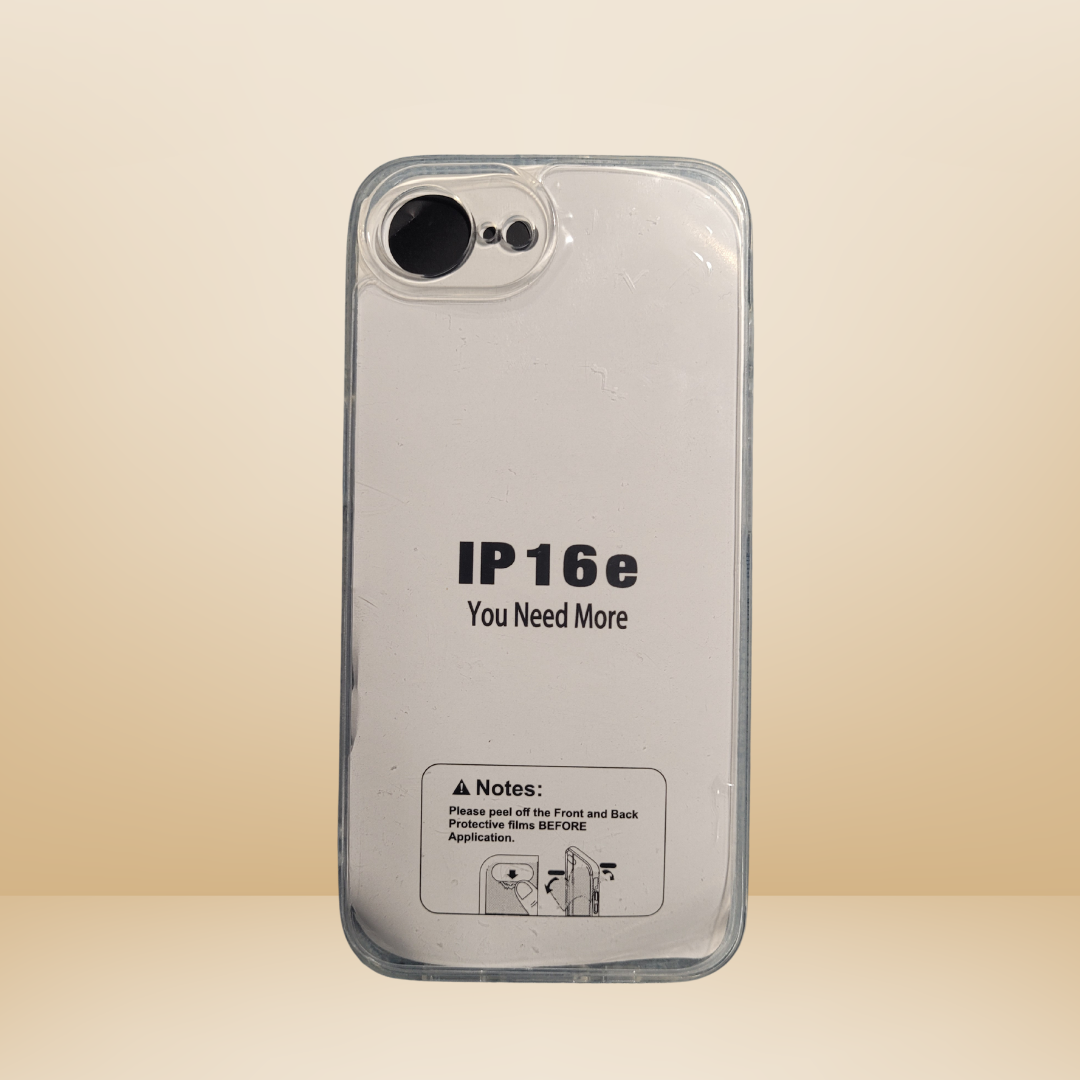 iPhone 16e Transparent case