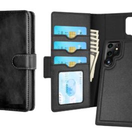 Samsung Galaxy S24 Ultra Detachable Wallet Flip Cover Removable Back Case